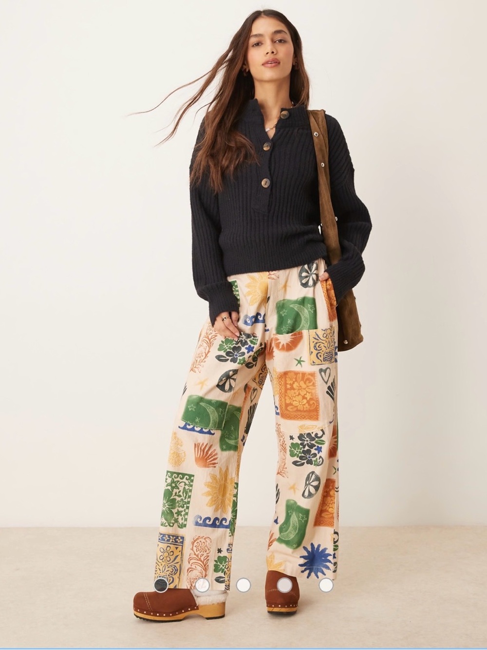 FP Seaside tan wide leg pocket pants - Picture 5 of 11